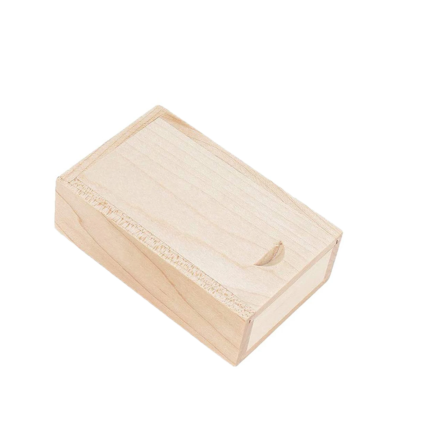 
Factory Cheap Best-Selling Creative Hidden Drawer Sliding Lid Wooden Coin USB Wedding Gift Photo Gift Box 