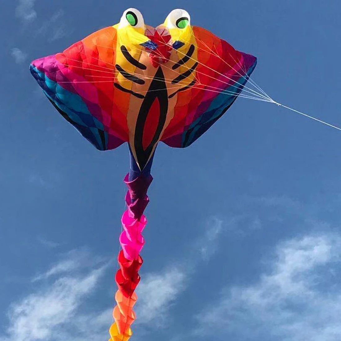 15M 30D Thunder Devil Fish Soft Kite Nylon Inflatable Kite Tear resistant Outdoor Sports Competition