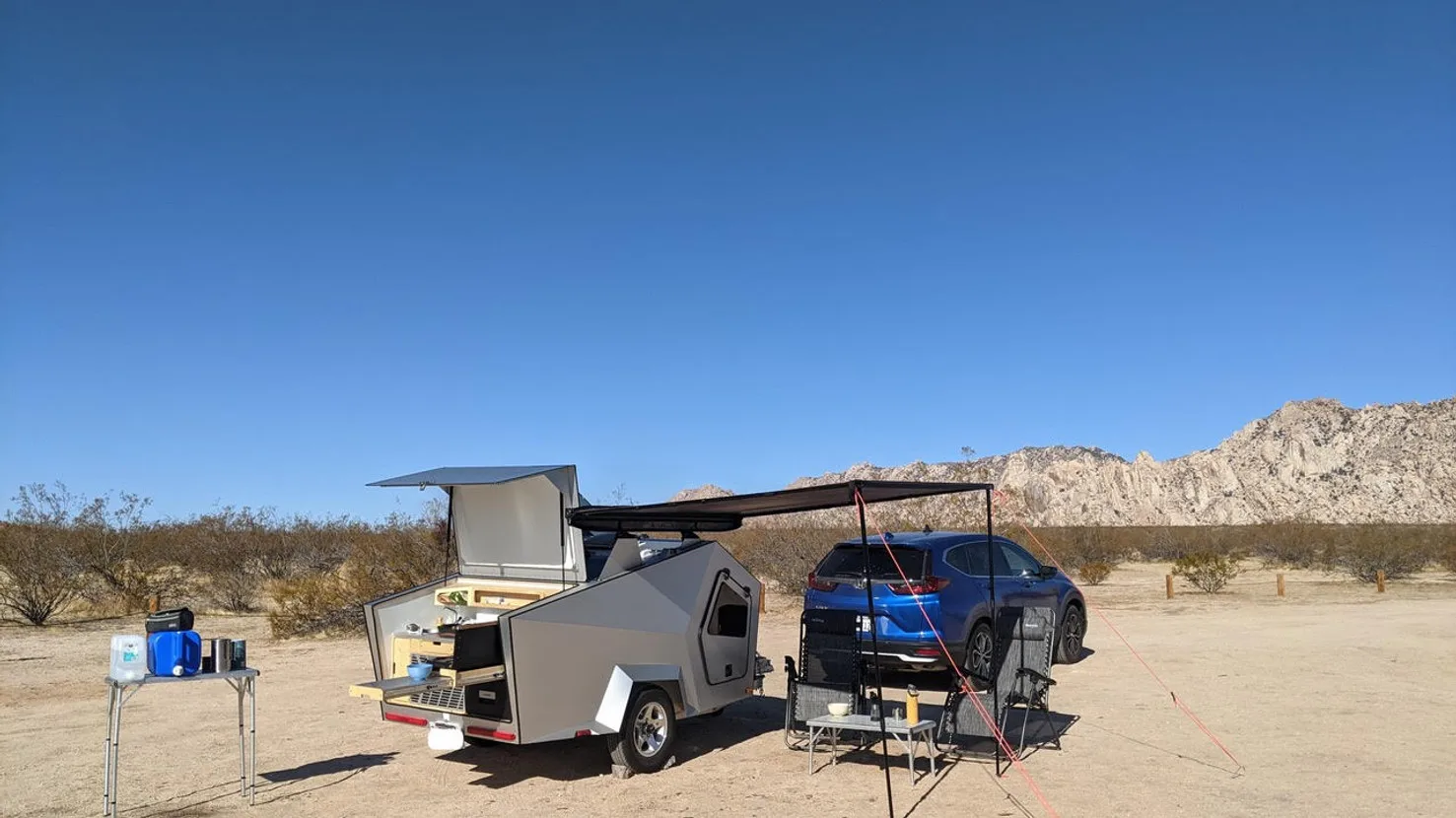 Wholesale Small RV Off-Road Teardrop Camper Trailer Rv Mobile Function for Cyber Truck SUV China Manufactory