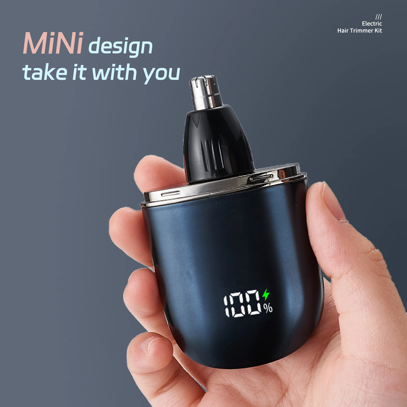 6 In 1 Rechargeable Painless Portable USB Epilator Hair Remover Nose Beard Eyebrow Trimmer Mini Nose Trimmer For Woman