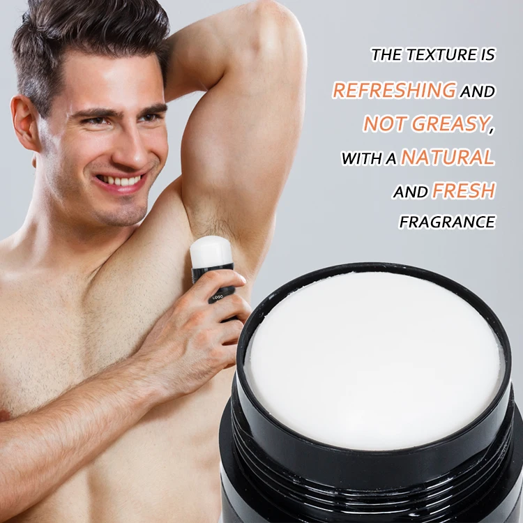 white organic body deodorant private label custom 55g aluminum free deodorant