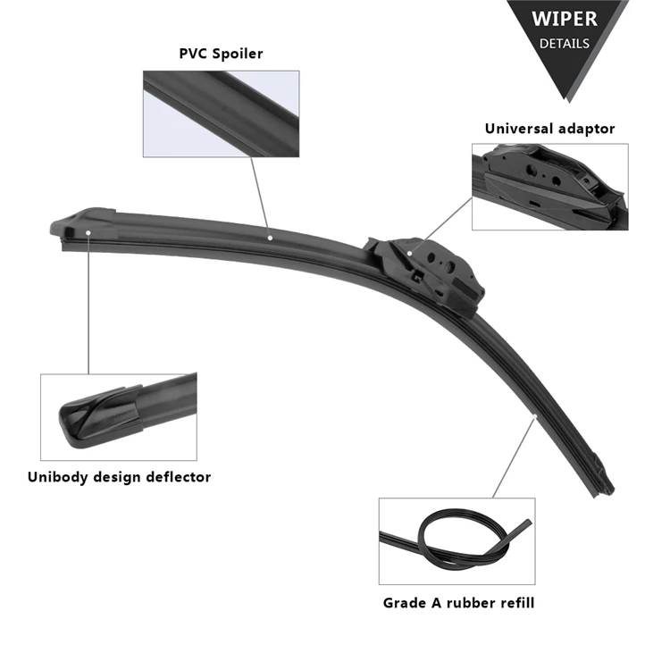 Многофункциональная автомобильная щетка стеклоочистителя для лобового стекла