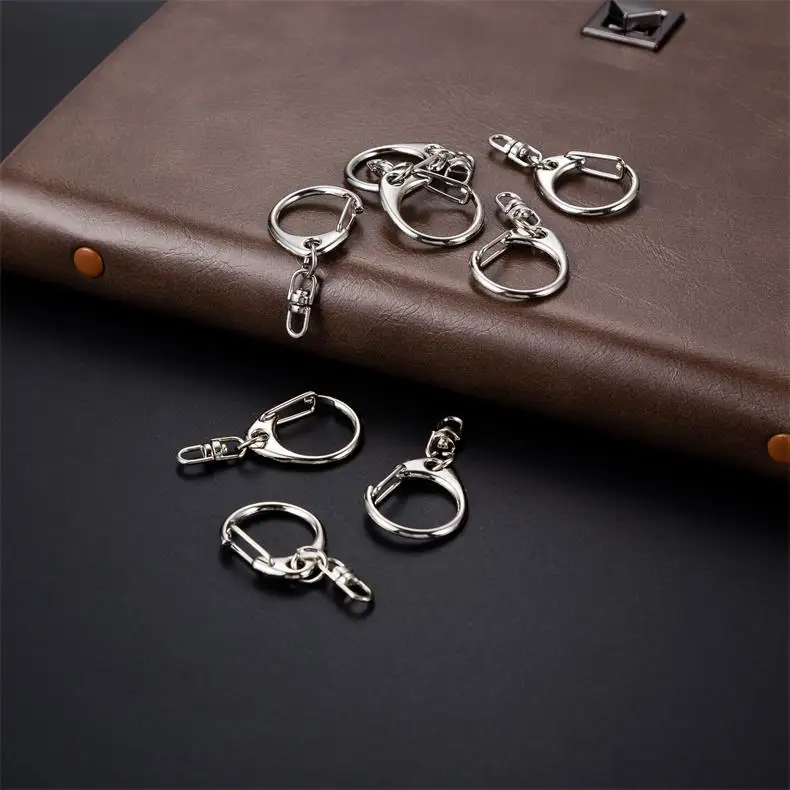 Free sample metal letter key buckle nickel key chain Custom Accessories Key chain