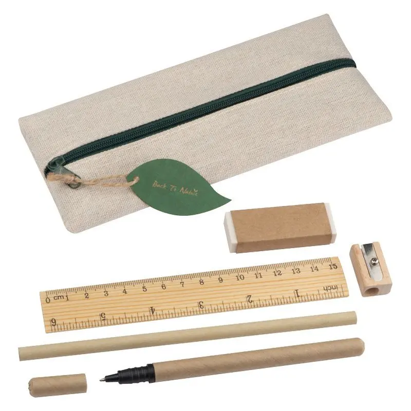 China Factory Environmental Pencil & Ruler Stationery Set