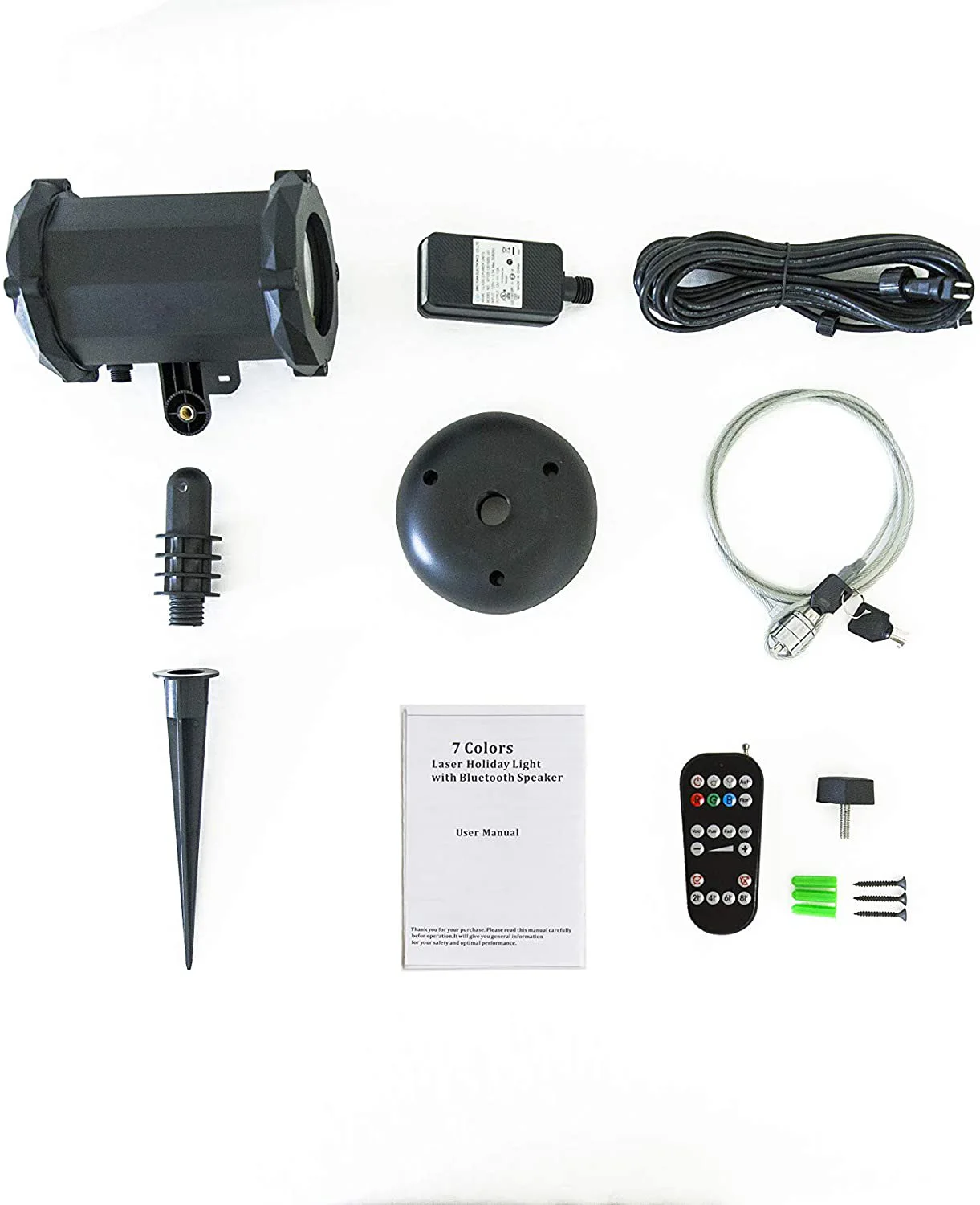 X Photoelectric Motion Full Spectrum 7 Color with White Star Effects Laser Christmas and Decorative Lights with Remote Control