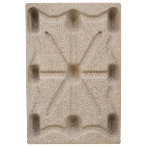 Industrial wooden pallet 1100x1100 single face 9 legs for cargo transport