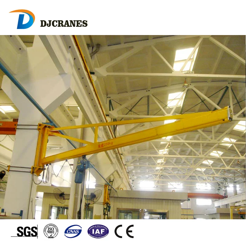 Портативный настенный консольный поворотный рычаг Jib кран с электрическим Hois