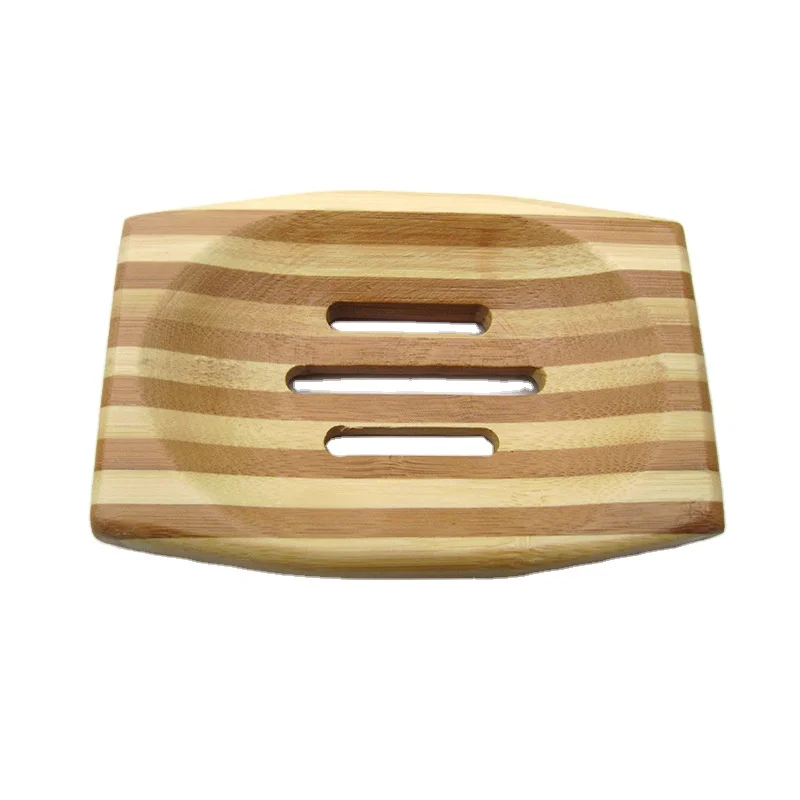 Supplier Eco-friendly bamboo wooden soap box  bamboo soap dish for bathroom
