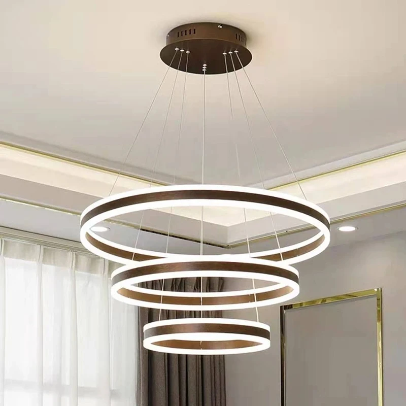Hot Modern Circle Simple Fantastic Round Chandelier Pendant Light For Bedroom Living Room