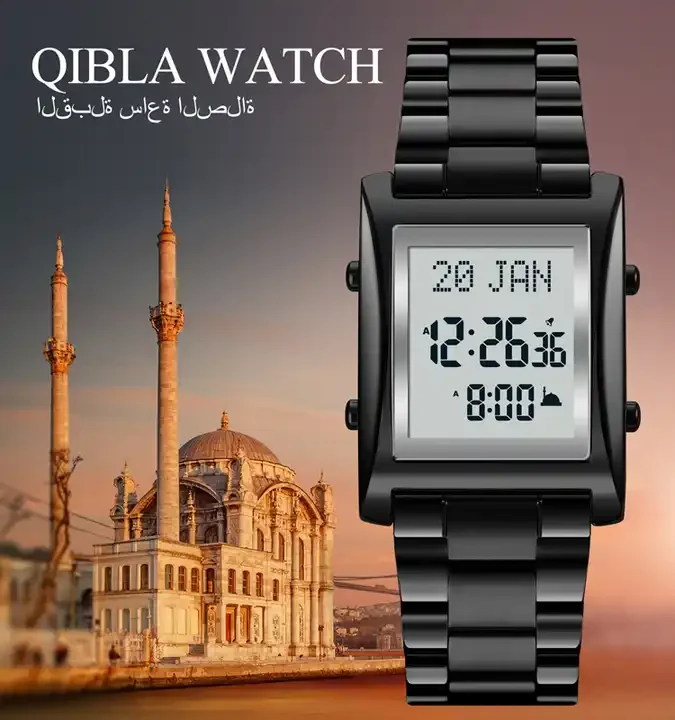 Skmei 1815 Qibla Muslim Azan Watch Prayer Wrist Watches Fashion Casual Business Japan Movement Men Digital Prayer Wristwatch