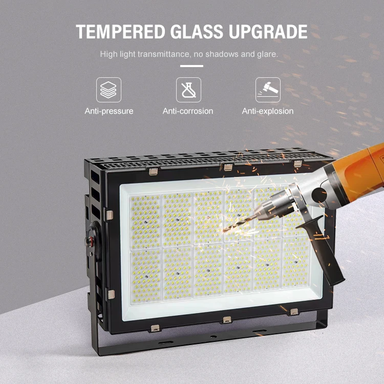 Outdoor Waterproof Lighting Sport Stadium Foold Light Ip66 300w 400w 500w 600w 1000w 1200w Led High Mast Light