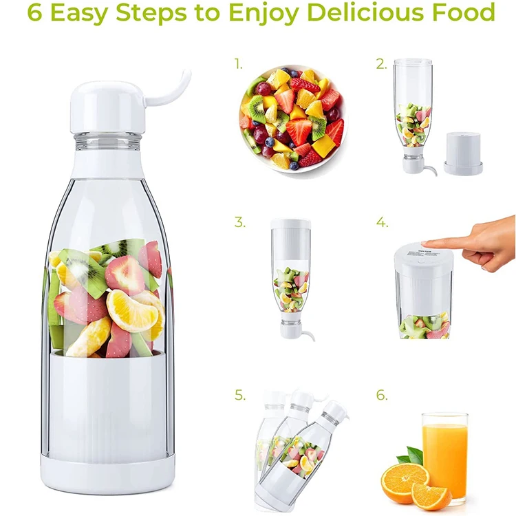 Personal Size Blender for Smoothies and Shakes Mini Juicer Cup Travel Mixer