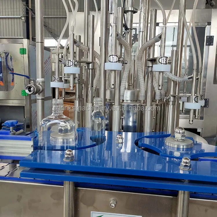 Factory Supply Automatic Small Scale Whiskey Bottling And Capping Equipment