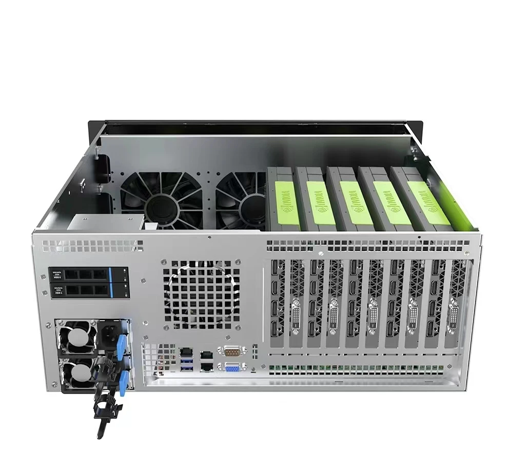 Gooxi 2024 новый дизайн 2U 19 дюймов Micro ATX серверный RMC4124-670-HS-D шасси