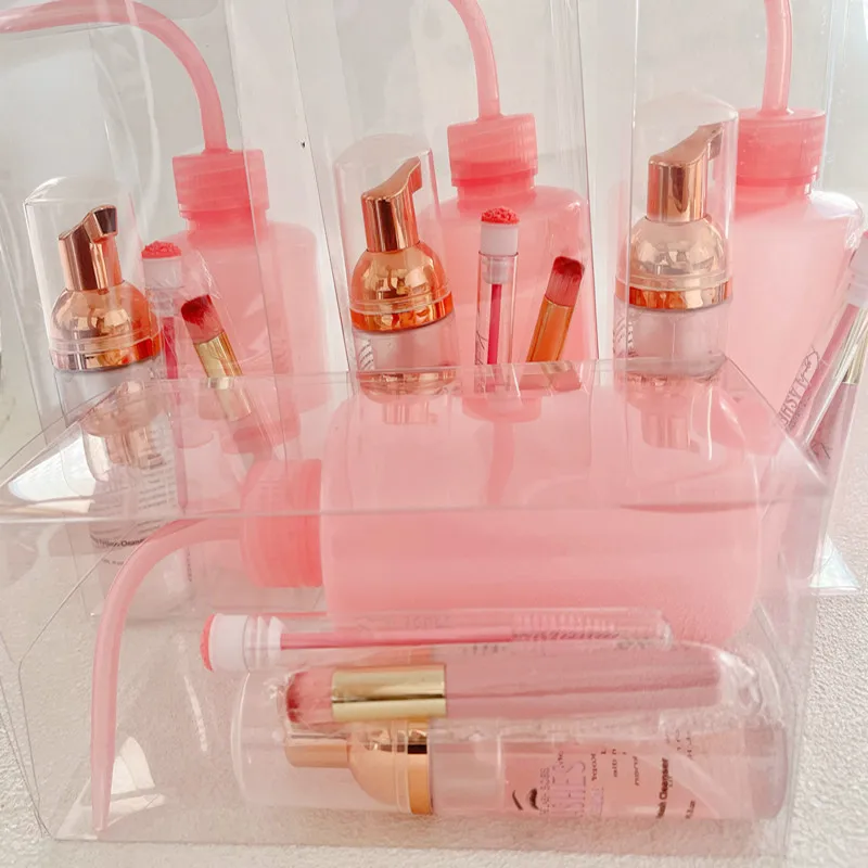 Wholesale Vegan Lash Shampoo Organic Deep Cleaning Pink Lash Foam Cleanser Eyelash Extension Shampoo