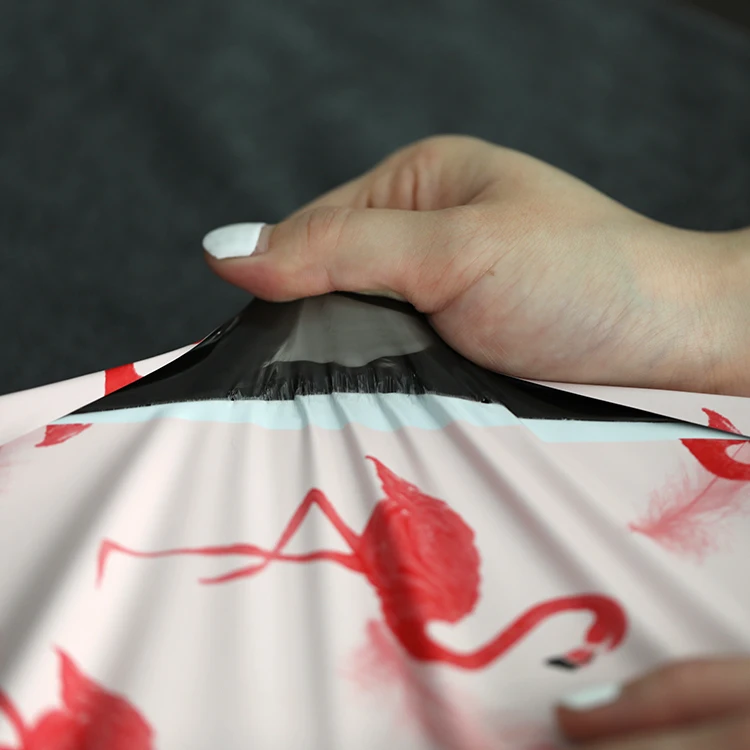 Print Plastic Biodegradable Postage Courier Clothing Packaging Handle Mailing Express Shipping Custom Mailing PolyMailer Bag