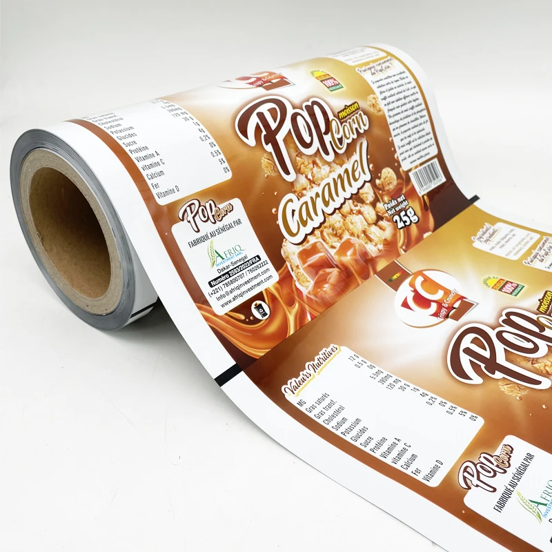 Custom Printed Food Grade Bopp Laminating Film Food Packaging Plastic Roll/Flexible Wrapping Film for Snack Food Packaging