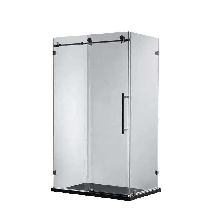 900x1200mm Black Frame Frameless Shower Enclosure