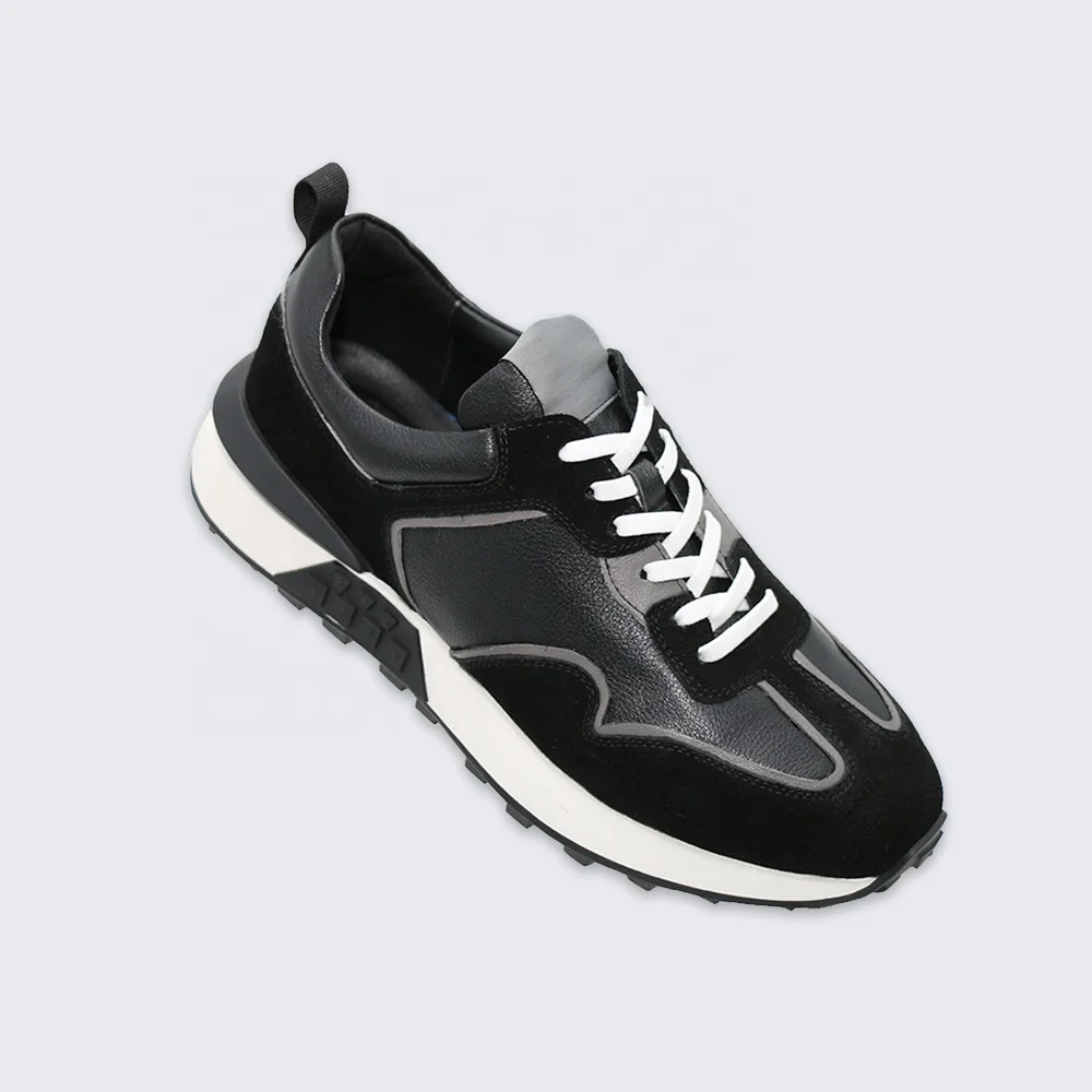 LANCI shoe supplier custom logo wholesalers luxury genuine leather custom casual fitness walking shoes