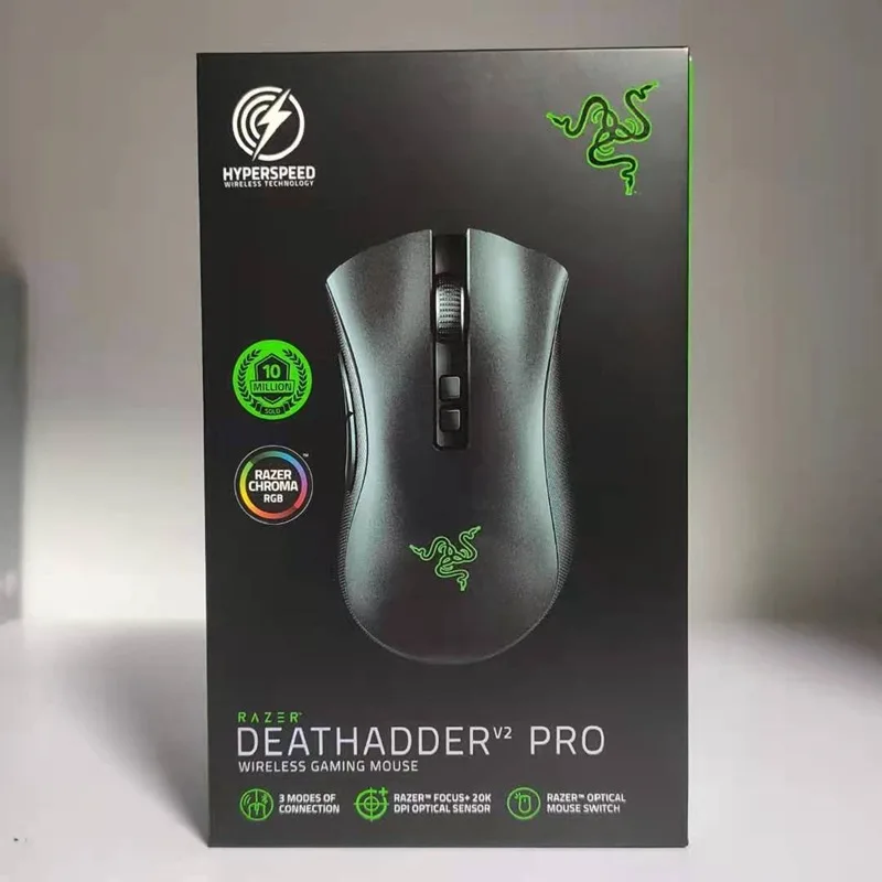 Мышь Компьютерная Razer DeathAdder V2 Pro Беспроводная игровая 20000 точек/дюйм usb 2 4 ГГц
