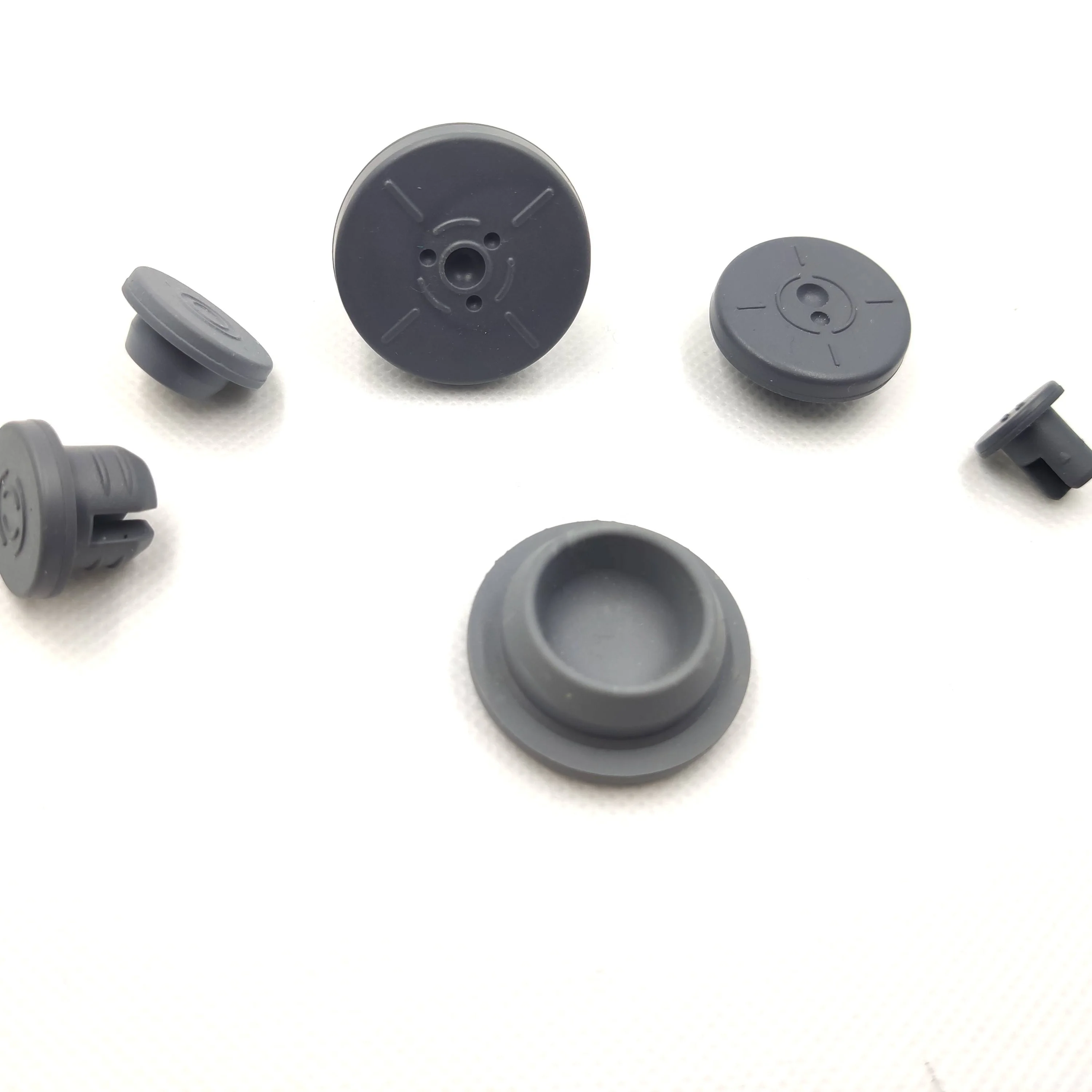 13-a sealed glass bottle halogenated butyl rubber stopper for glass vials injection