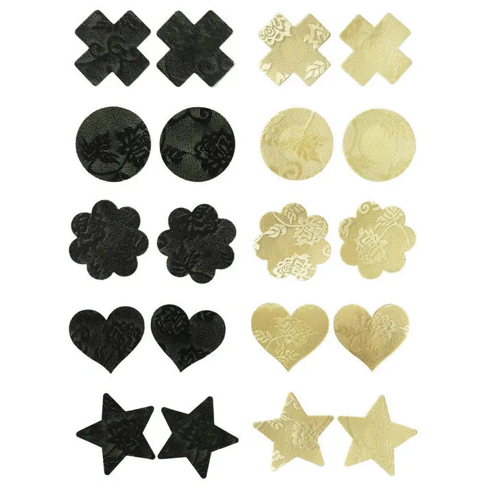 
Invisible Disposable Adhesive Lace Petals Sexy Ladies Nude Silicone Cotton Pasties Nipple Cover 