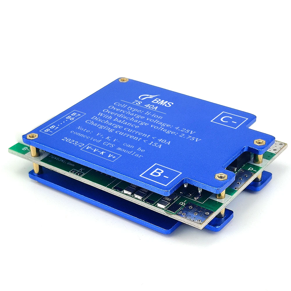 Changfa 7S 24V li-ion 40A BMS Energy Storage System lithium ion battery pack 18650 battery GPS Module Balance