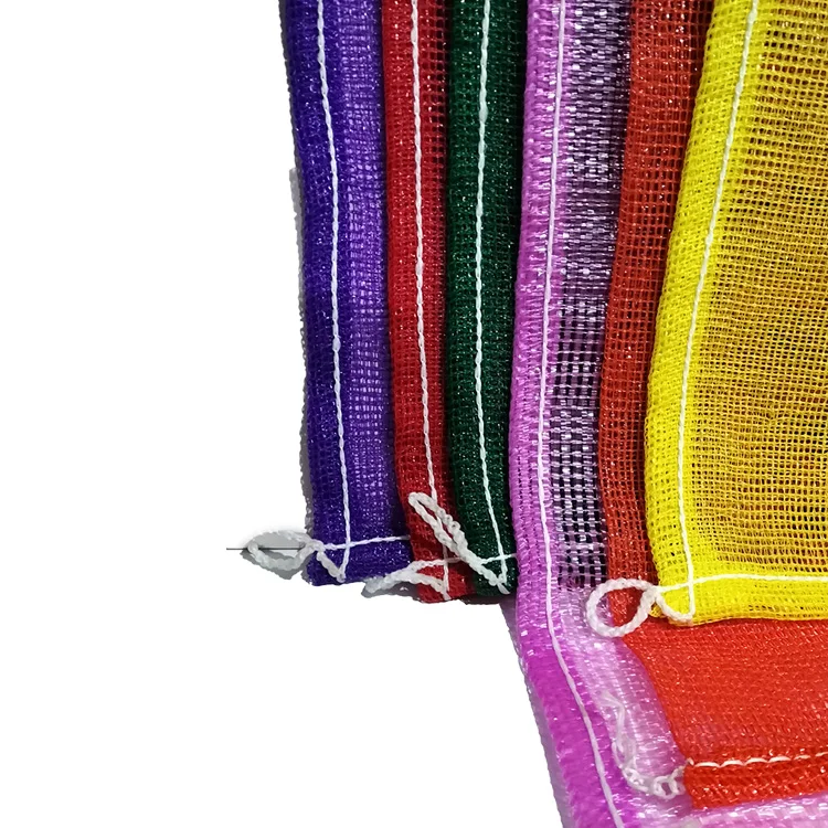 pp woven raffia leno mesh bags fruit vegetable sacks for packing potato and onion