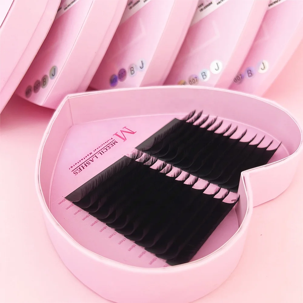 Korean PBT Custom Private Label Faux Mink Individual Lashes Supplies Lash Trays Volume Classic Cashmere Eyelash Extension