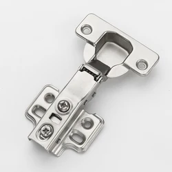Mini Hidden Hinge Short Arm Slide on Hinge Adjust Kitchen Door Hinge Furniture Hydraulic Bisagras Para