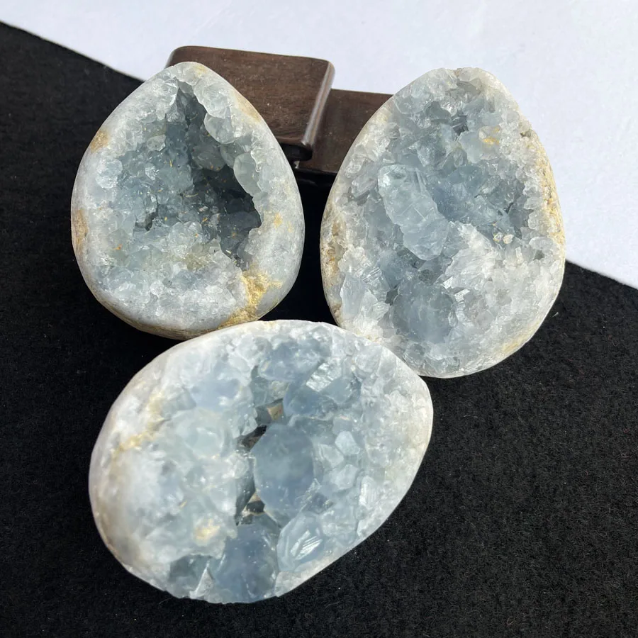 Wholesale High Quality Natural Raw Healing Stones Crystal Celestite Geodes Blue Celestite Cluster