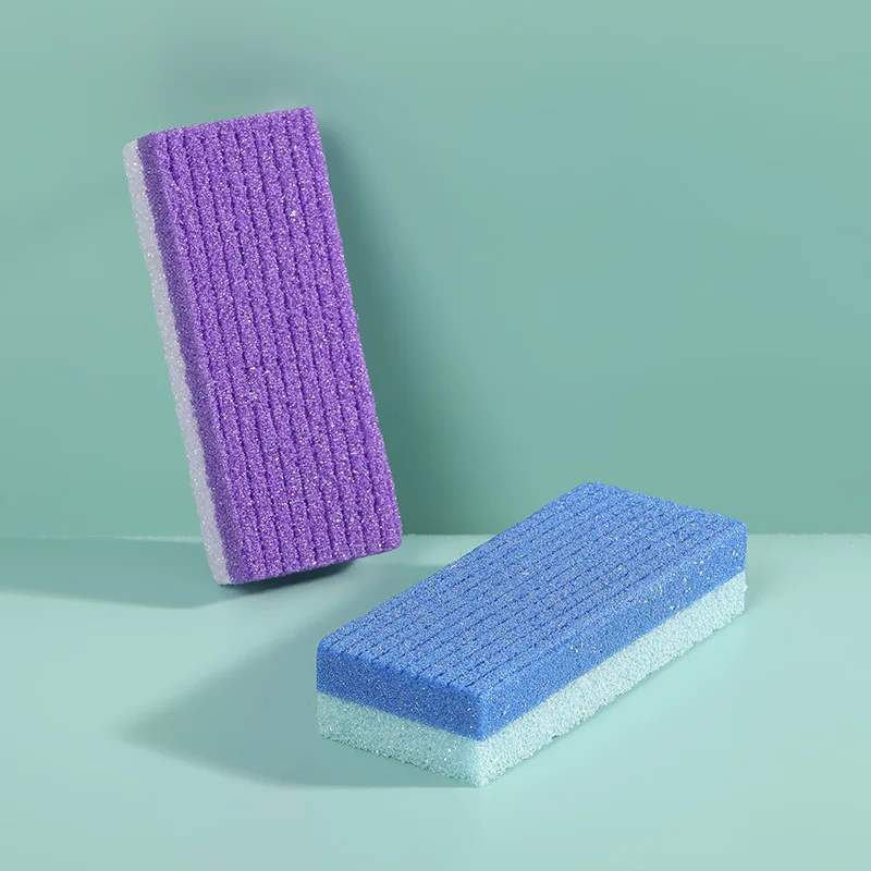 Wholesale Foot Care 2 in 1 Double Side Disposable Callus Remover Foot Scrubber PU Pumice Sponge Stone Natural for Feet