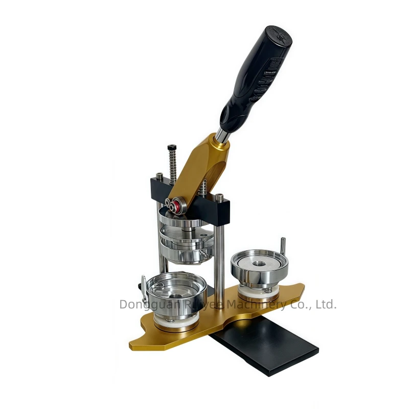 50mm 58mm Manual Round Pin Badge Maker Machine Button Badge Machine with Metal Back Button Material 100 Sets