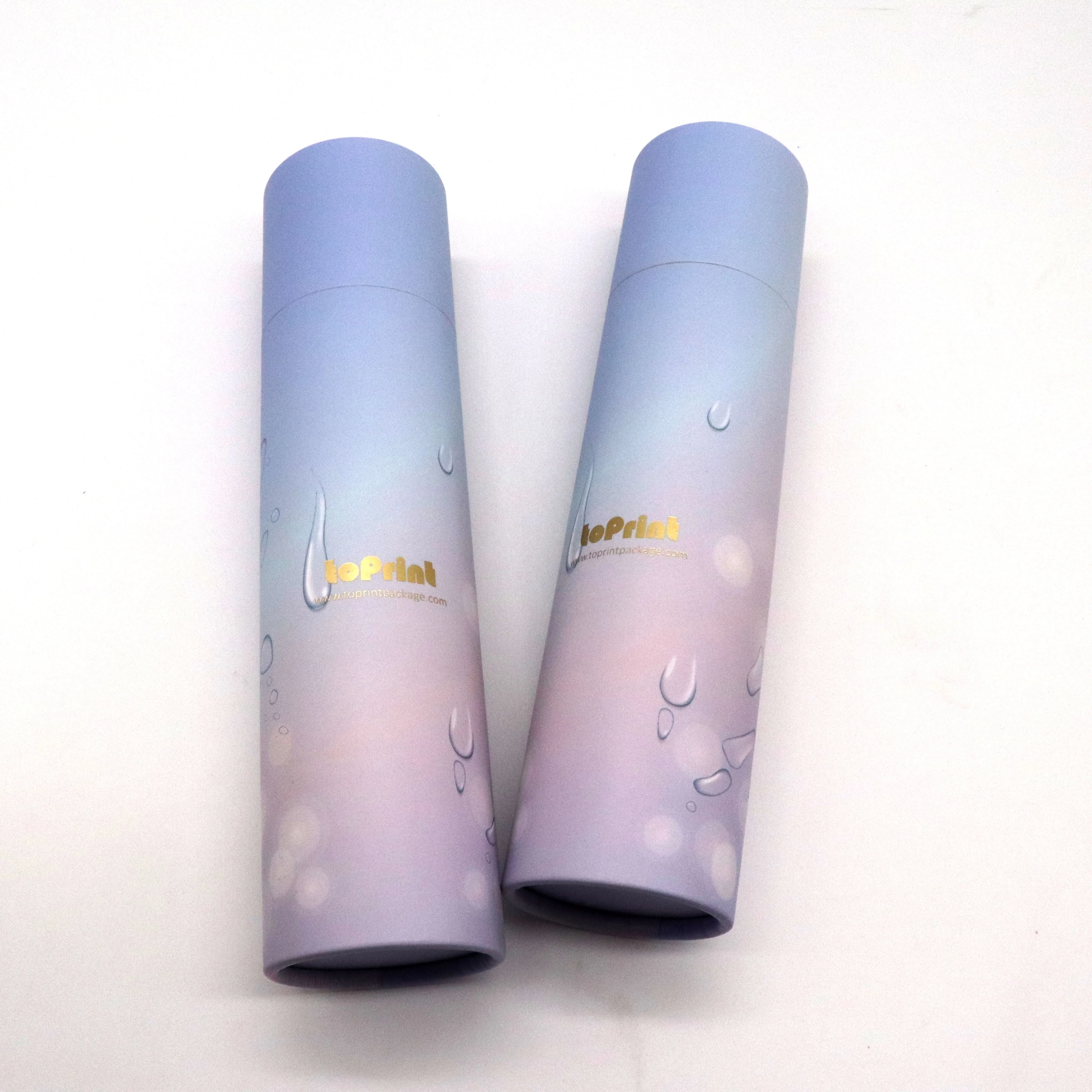 Wholesale Custom Logo Cardboard Cylinder Box Round Long Paper Tube For Makeup Brushes Set Packaging