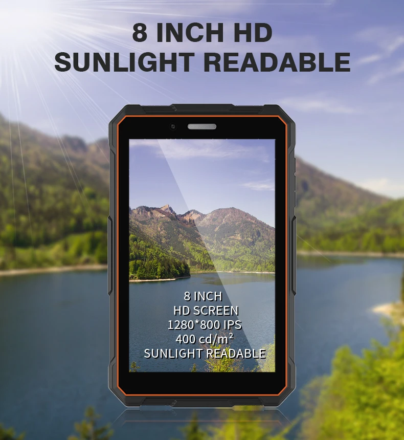 Factory 4G 8inch 4GB+64GB NFC industrial tablet Waterproof IP68 Rugged Tablet