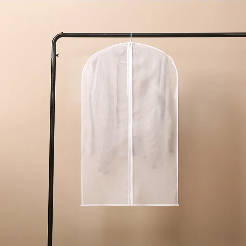Hot Sale Factory Wholesale Customized Print LogoSize Colors Washable PEVA Transparent Suit Bag Custom Garment Bags