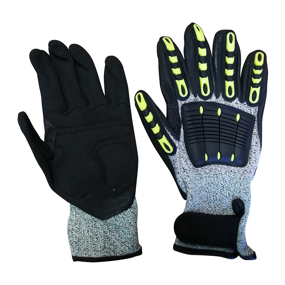 SLG-GL142 China hot selling high quality cut resistance waterproof anti-slip anti-impact safety work working glove