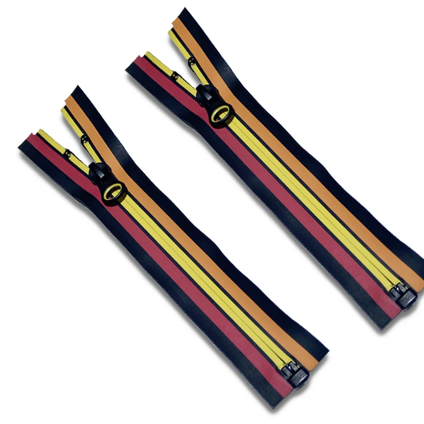 New Gorgeous Splicing Color TPU Coating With Short Metal Piece  5# Finished Waterproof Zipper