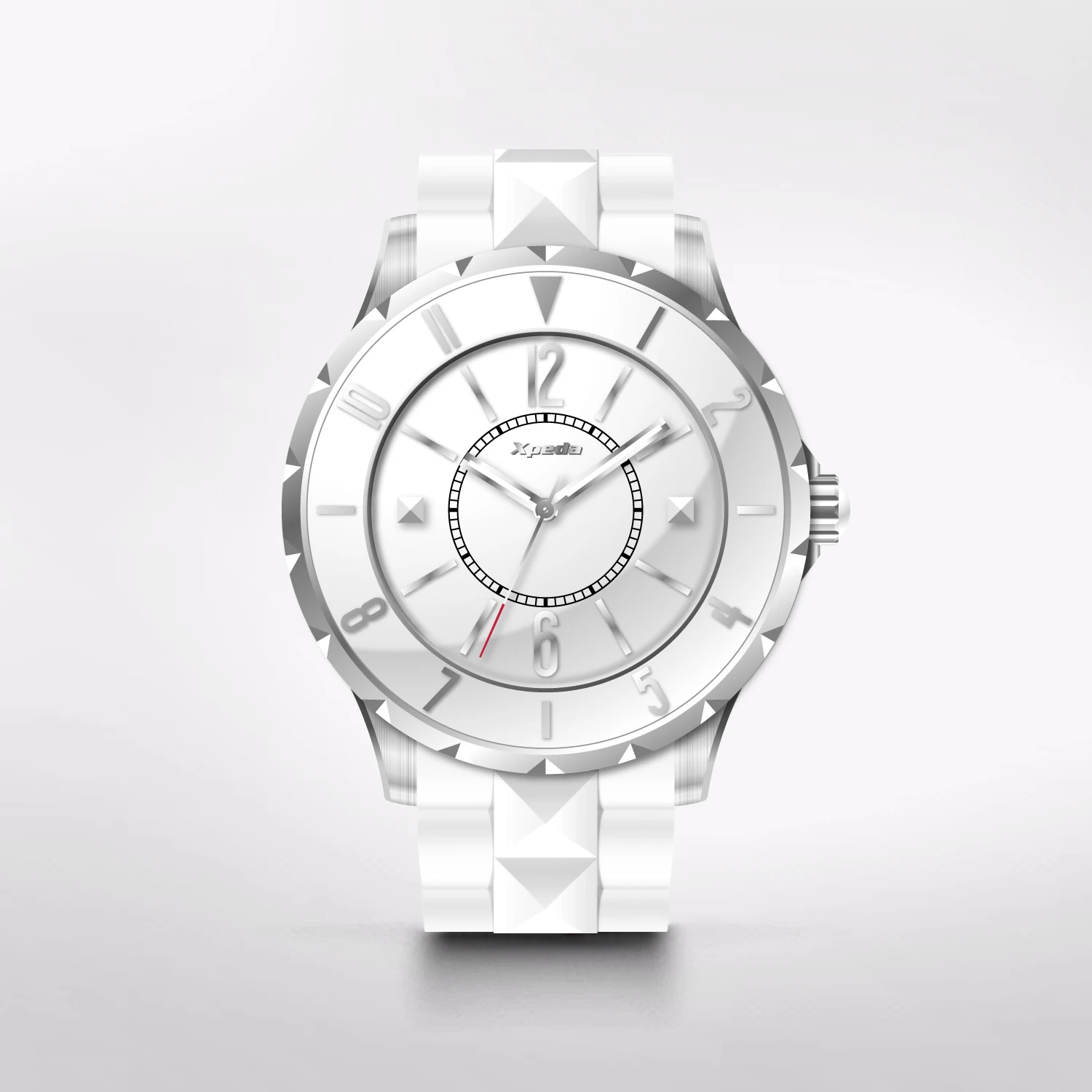 TIME BOX TC517B oem custom logo PVD glod plating 316L stainless steel with ceramic band enamel dial ronda quartz watch