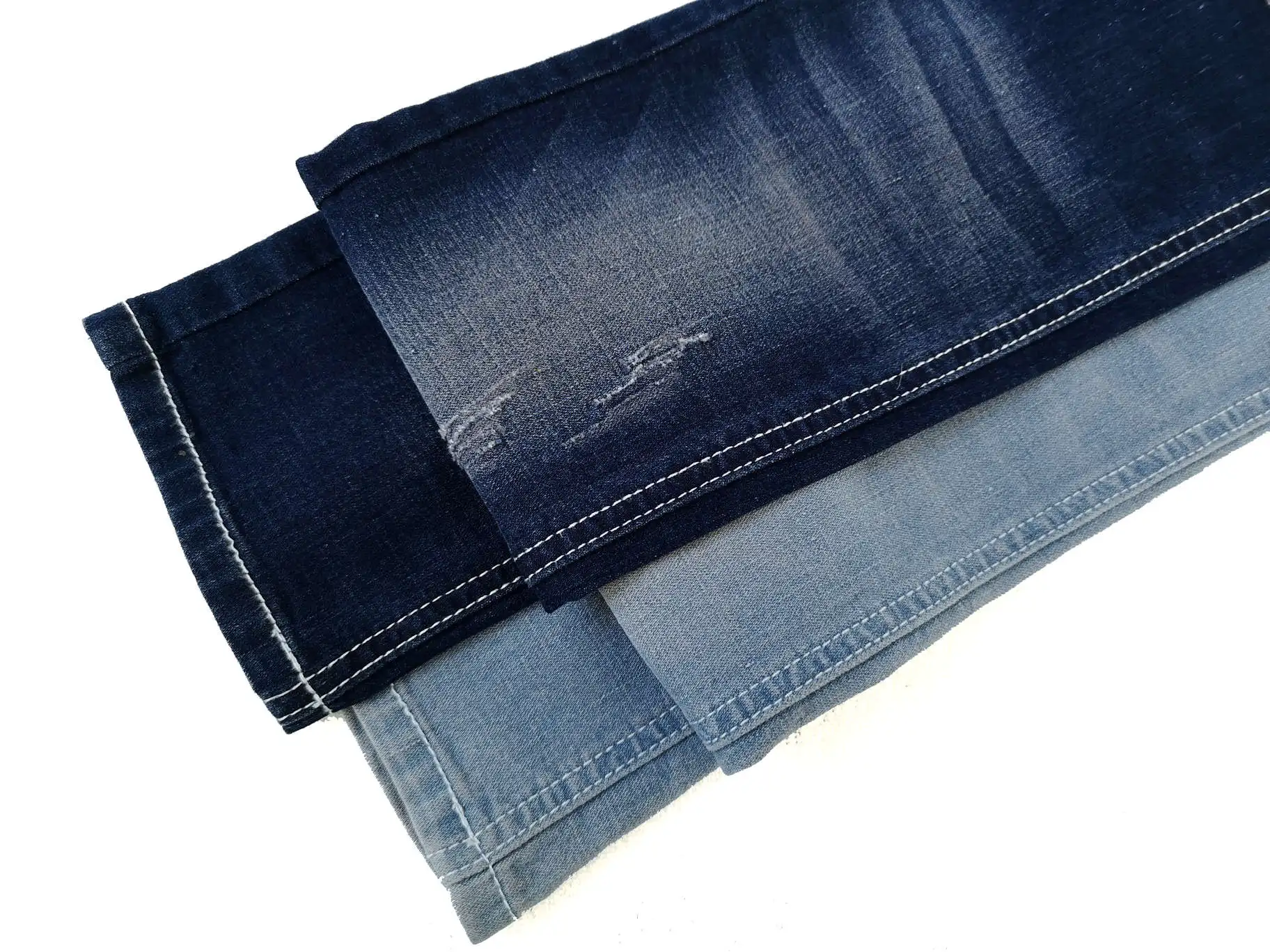 Cotton polyester viscose cheap denim fabric for jeans and jackets