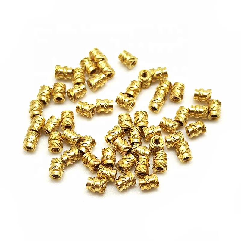 M2 M2.5 M3 M4 M5 M6 M8 Hot Sell Brass Nuts with Imperial Thread ISO Standard Nut Inserts Cheap Melt Insert Nut