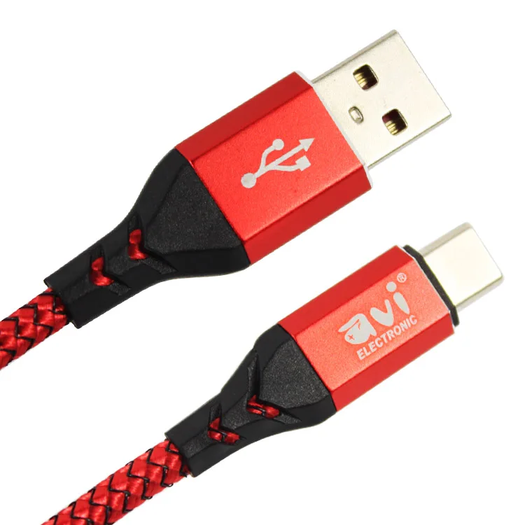 Durable Usb 2.0 Premium 3A Fast Charging Usb Cable Type C to USB Data Cable For Mobile Phone