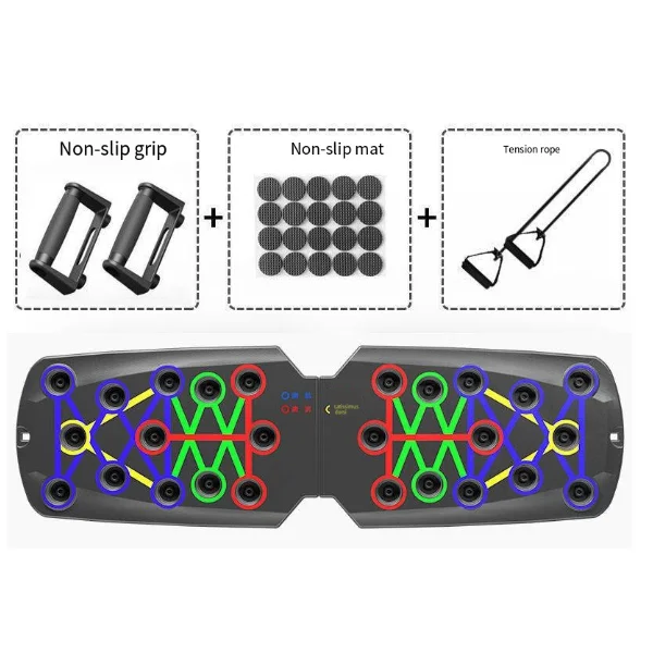 Body Fitness Multifunctional Push-up Bracket Board Gym Foldable Fitness Push Up Board Fitness Set