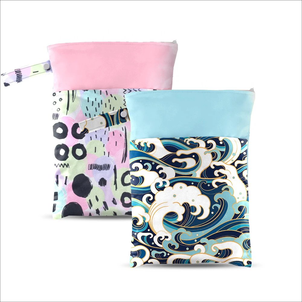 Best Waterproof Wet Dry Bags for Baby Cloth Diapers Washable Travel Wetbag waterproof cloth diapers PUL bags