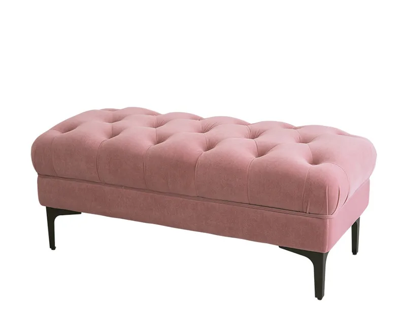 Длинное сиденье скамейки Chesterfield, оттоманская скамейка для спальни, сделано в Китае