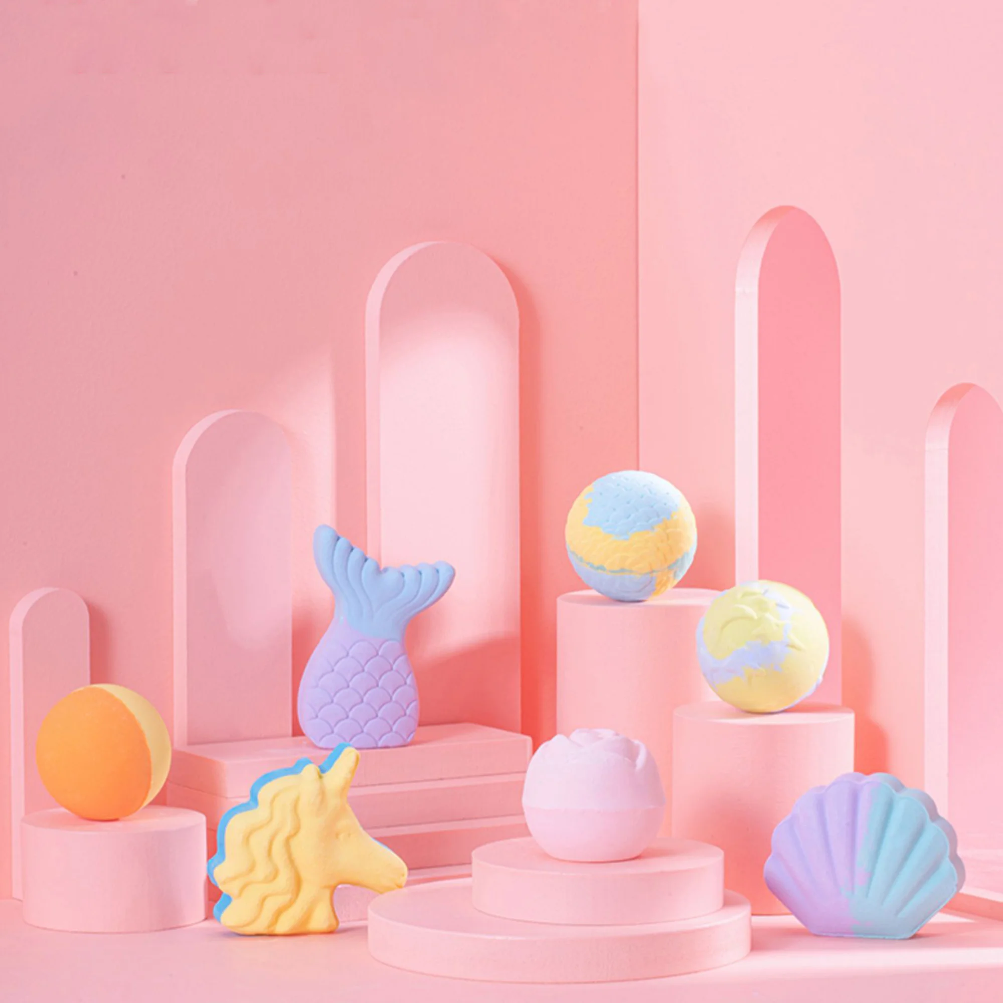 
Luxury 100% Handmade Customized Natural Scent Essential Oils wholesale bath bombs Organic gift set 