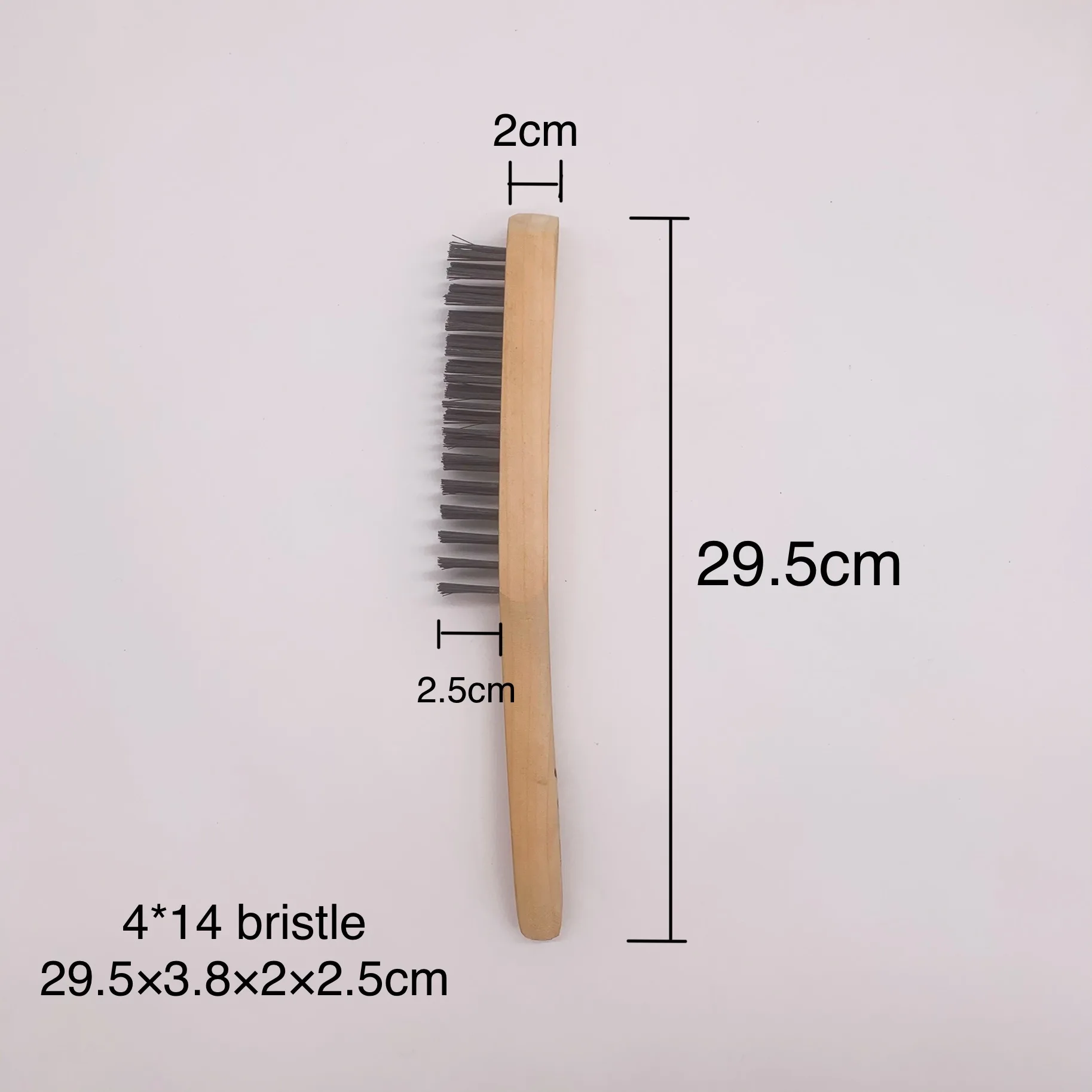 Factory direct sales of high quality wire steel brushes with wood handle polishing steel wire brush