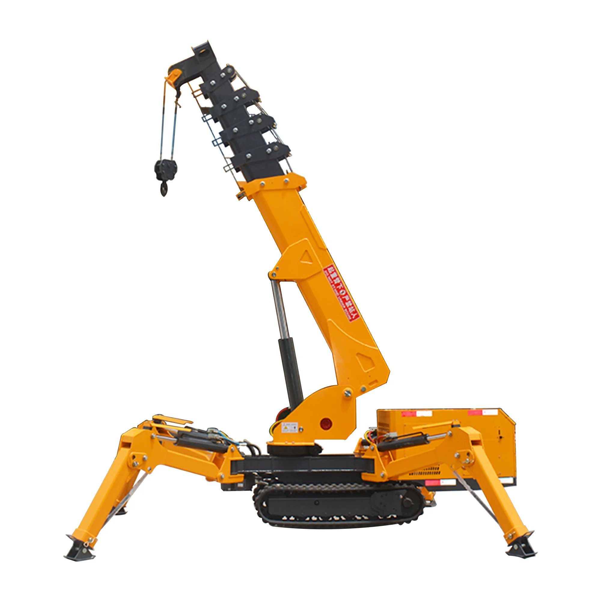 Spider Crane With Lifting Telescopic Boom Outrigger Building Engineering