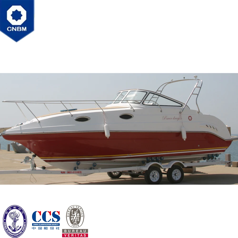 
27 ft Affordable Fishing Motor Luxury Super Yachts Classic Fiberglass Speed Boat with Prices 
