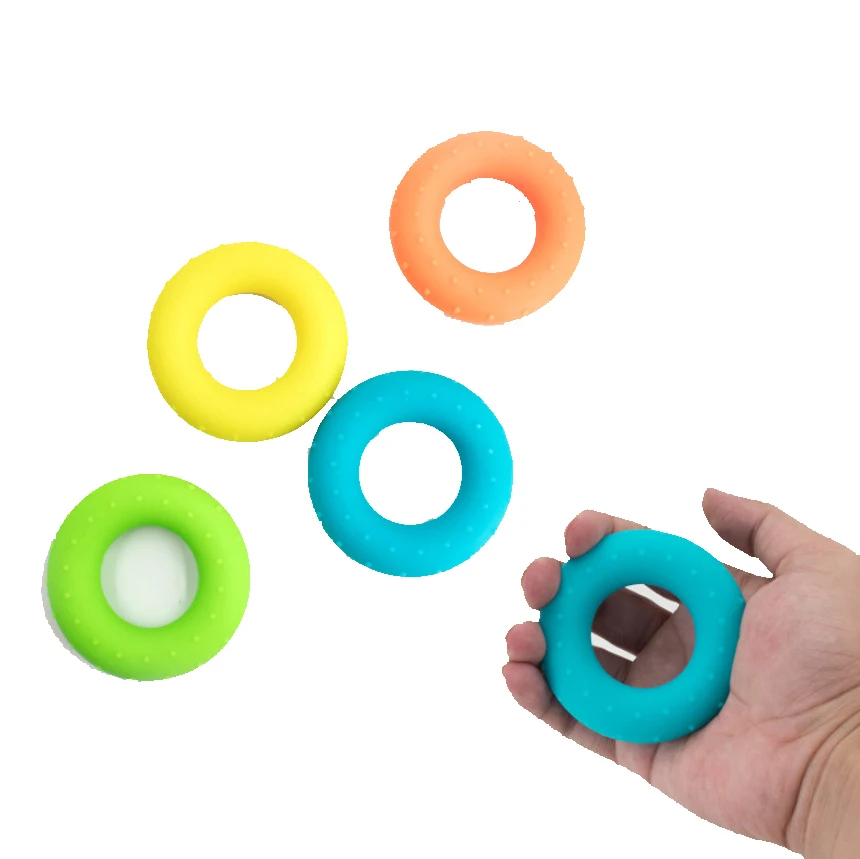High quality portable Silicone hand grip finger exercise bump ring grip